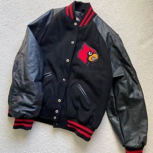 Authentic UofL Football Letterman Jacket.